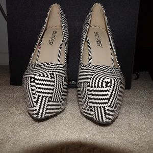 Bumper Elle Geometric Platform Stiletto Heel Pump